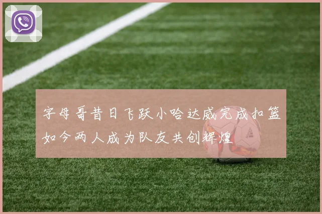 字母哥昔日飞跃小哈达威完成扣篮如今两人成为队友共创辉煌