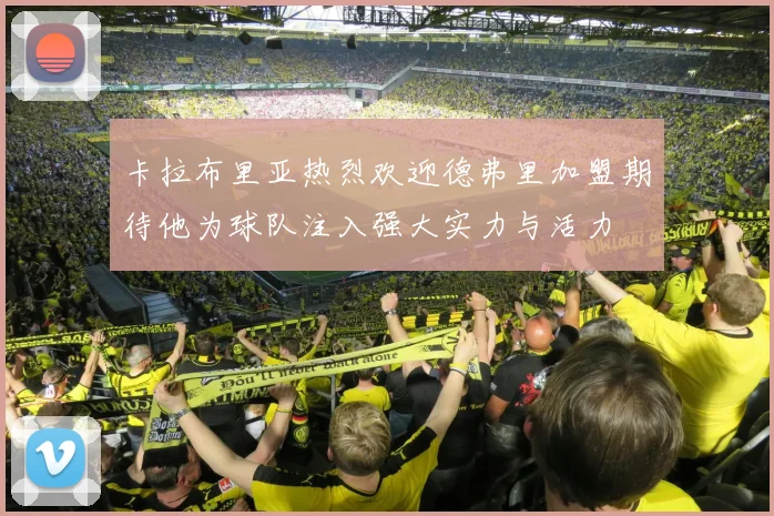 卡拉布里亚热烈欢迎德弗里加盟期待他为球队注入强大实力与活力